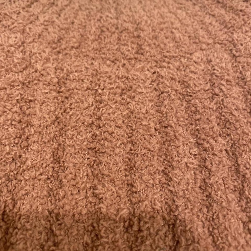 Sincerely Jules Cozy Mock Neck Fuzzy Sweater Rose Taupe XS - Picture 5 of 6